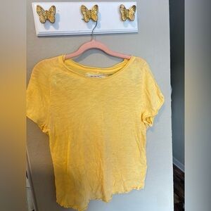 We The Free Yellow Short Sleeve Tee